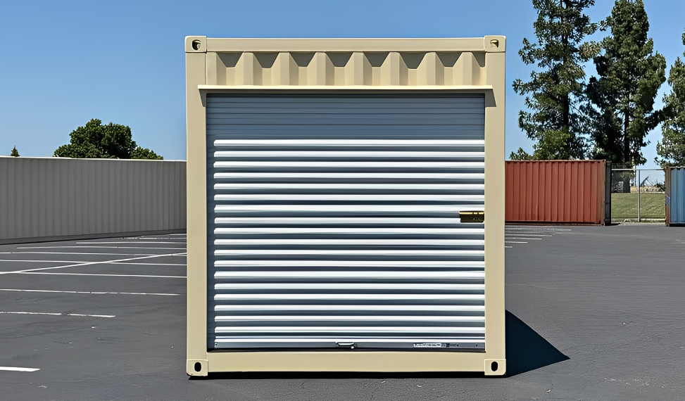 30ft refurbished shipping container with roll up door