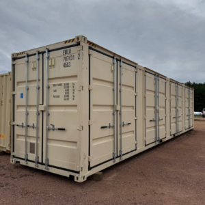 40ft high cube shipping container with side doors