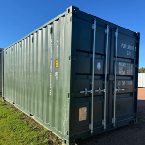 20ft new one trip shipping container OD green