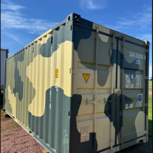20ft new one trip shipping container camo